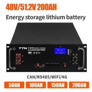 แบตเตอรี่ LiFePO4 ขนาด 10kWh 20kWh 48V 51.2V 100Ah 200Ah พร้อมระบบจัดการแบตเตอรี่ (BMS) สำหรับระบบกักเก็บพลังงานแสงอาทิตย์ภายในบ้าน - Product Image 2