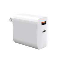 Chargeur US GaN USB C PD 65W GaN Chargeur Vitesse Rapide US Plug Chargeur Téléphone Mobile pour IPhone 16 15 14 Puissance OEM