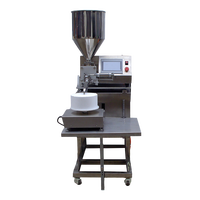 Machine à enrober les gâteaux et les crèmes entièrement automatique et puissante de 1000W ZD200-FB avec fonction d'aspiration inversée, pression d'air de 0,5-0,7Mpa