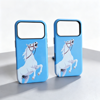 Étui de téléphone portable personnalisé de haute qualité, impression personnalisée, coque rigide en TPU+PC brillant, couverture intégrale, luxe, étanche, antichoc, magnétique