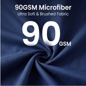 Juego de Sábanas de Microfibra Suave Premium de 90 g/m², Diseño Moderno y Minimalista, para <span class=keywords><strong>Cama</strong></span> Doble, Directo de Fábrica, MOQ Bajo - Product Image 2