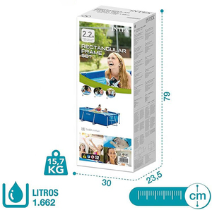 Piscina Portátil Grande de PVC para Verano, Piscina de Acero con Marco Resistente - Product Image 4