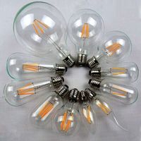 Ampoule LED ST64 - Culot E27 - Lampe à filament en verre - Globe (2700K/4100K/6000K) - Température de couleur ambre clair - Utilisation résidentielle