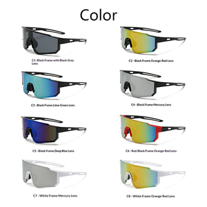 Lunettes de soleil de sport surdimensionnées haut de gamme pour le cyclisme, la randonnée, les aventures en <span class=keywords><strong>montagne</strong></span>, résistantes au vent, protection UV400 - Product Image 5