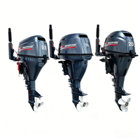 Moteur hors-bord 4 temps 9,9 CV en alliage d'aluminium HSP, neuf, avec commande à barre, le plus vendu pour bateaux de pêche en mer