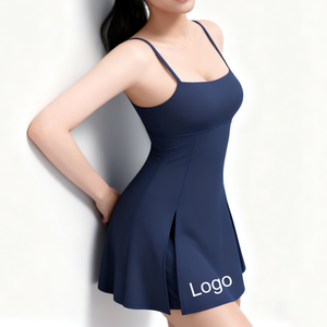 Setelan baju olahraga wanita, Jumpsuit Fitness tenis dan Set gaun, ROK latihan Yoga, pakaian olahraga untuk pakaian olahraga tenis - Product Image 1