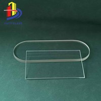 Verre borosilicate 3.3 personnalisé en usine, 6-10 mm, verre optique, verre de visée, bloc de verre borosilicate transparent