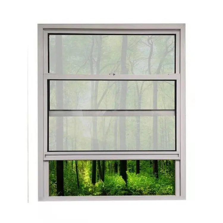 Vendita calda 2024 nuovo Design doppio vetro temperato finestra scorrevole in alluminio
