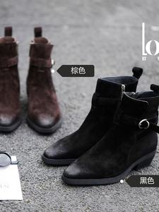 أحذية رسمية للمكتب أحذية chsea لفصل الخريف والشتاء تصميم مريح مع مشبك معدني للكاحل - Product Image 6