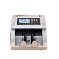Compteur de devises professionnel JIENUO – Vitesse de 1000 pièces/min, trémie de 200 pièces, prise en charge de plusieurs devises (USD/EUR/GBP/INR/THB/PKR/TRL)