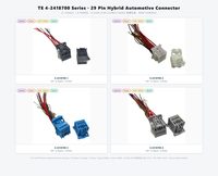 TE Connectivity 2421781-1 Faisceau de câbles automobile 8 broches UL11028 22AWG 600V Assemblage de câbles sur mesure