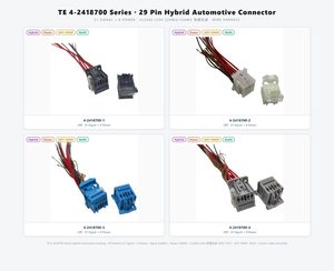 TE Connectivity 2421781-1 8-poliger Automobil-Kabelbaum UL11028 22AWG 600V Maßgefertigte Kabelkonfektion - Product Image 2