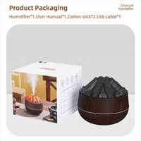 Diffuseur d'huiles essentielles portable électrique à brume froide volcanique, veilleuse USB, humidificateur d'aromathérapie silencieux pour maison et hôtel