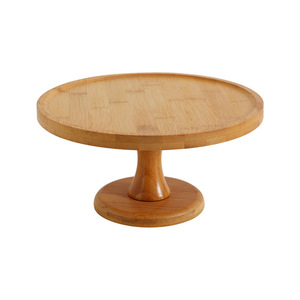 Soportes de exhibición de postres de bambú Ruichang, bandejas de pastel escalonadas con asa, giratorias y multifuncionales para aperitivos de té de la tarde - Product Image 5