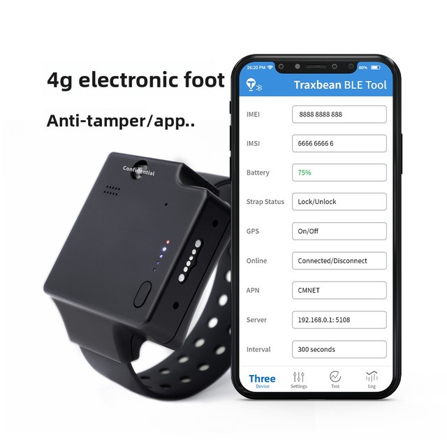 Custom IP68 Waterproof Plastic Ankle Monitor GPS GPRS House Arrest Hospital Bracelet Electronic Tag Foot Bracelet Disassembly