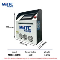 Machine de nettoyage au laser à fibre pulsée portable 100W, refroidie par air, pour l'élimination de la rouille, de la peinture et de l'huile