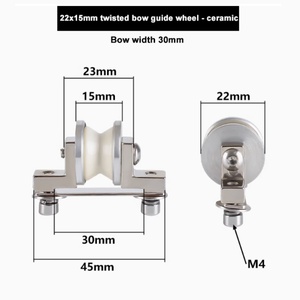 Supply Copper Stranded Wire Twisted Flyer Bow Width 30mm Pulley 22*15 mm With <b>Bracket</b> and Balance Weight Block - Product Image 3