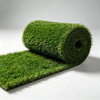 Gazon artificiel à poils doux, pelouse personnalisée en rouleau pour jardin résidentiel
