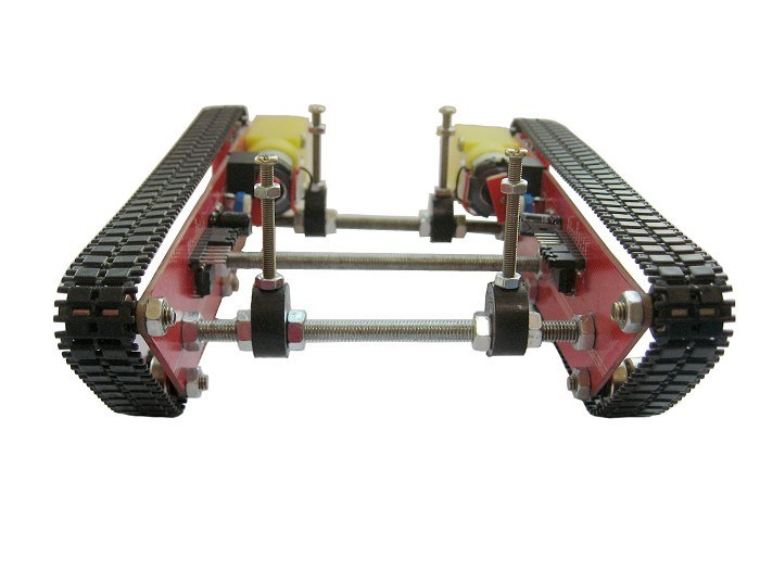 Tanque de Robot inteligente del chasis del coche + placa de acrílico pista integrada 2 motores para Arduinos