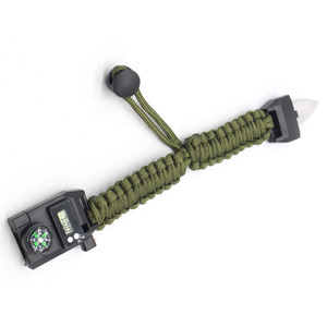 Montre électronique fonctionnelle en plastique, corde de survie, boussole, aventure en pleine nature, bracelet de survie en paracorde - Product Image 5