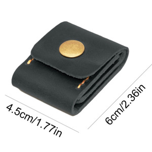 Estuche para tarjetas SD transfronterizo, protector de tarjetas SIM para teléfono móvil, bolsa de almacenamiento para tarjetas de memoria de cámara, funda multifuncional de cuero PU - Product Image 5