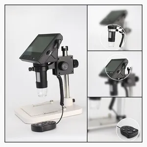 Microscopio Electrónico Digital con Pantalla HD de 4.3 Pulgadas y 1080P, Enfoque Manual, 8 Luces LED, Soporte Metálico, Control Remoto, 1000X <span class=keywords><strong>DM3</strong></span> PRO - Product Image 6