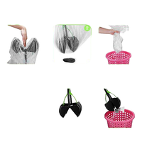 Portátil duradero plegable para exteriores e interiores mango largo mascotas perro gato caca recoger limpieza mierda pala recoger Clip