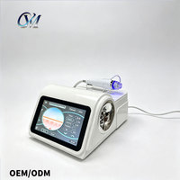 Appareil raffermissant pour la peau en microcristal doré portable, design entièrement nouveau, avec 4 embouts interchangeables pour le soin du visage et du corps