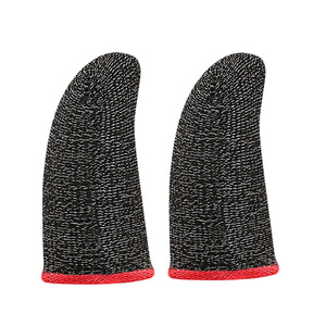 Sweatproof Anti-slip Sensitive Mobile Touch Gaming Finger Sleeve with Carbon Fiber Eco-Friendly & Air Cooling for Mobile Games - Product Image 3