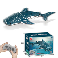 Jouet requin télécommandé 2,4G à l'échelle 1:18, requin haute simulation pour piscine, salle de bain, cadeau, jouets bateau télécommandés pour garçons et filles