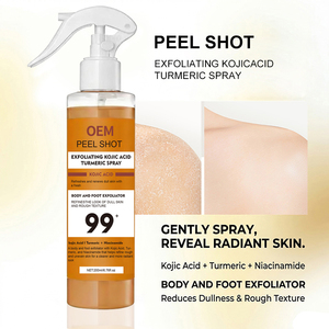 Service de soins de la peau personnalisés pour rehausser l'éclat naturel de la peau, spray exfoliant à l'acide kojique et au curcuma - Product Image 3