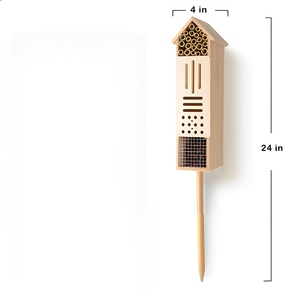 Venta al por mayor de fábrica: Moderno y sostenible hotel colgante de madera para abejas, insectos, mariposas y habitad de mariquitas. - Product Image 2