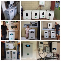 Batterie murale ou au sol LiFePO4 51,2V 16kWh 314Ah 200A 10KW, stock disponible en entrepôt UE pour système de stockage d'énergie solaire à forte charge