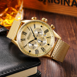 นาฬิกาข้อมือผู้ชายสุดหรู สายสแตนเลสสตีลแบบมิลานีส  กลไก Seiko VD53 กันน้ำ 3ATM - Product Image 4