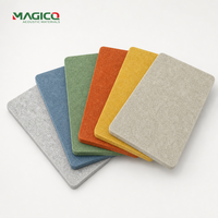 Panneau acoustique en feutre PET haute densité, absorption acoustique efficace, ignifuge, panneaux acoustiques muraux en PET pour bureau, hôtel