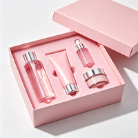 Boîte cadeau cosmétique personnalisée avec insert en mousse EVA, doublure colorée, plateau sculpté, coussin antistatique pour maquillage, coussin en peluche durable