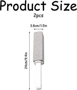 Piedra Pómez para Cepillo de Limpieza de Inodoros, Limpiador de Inodoros con Mango, Cepillo de Inodoro de Piedra Pómez - Product Image 2