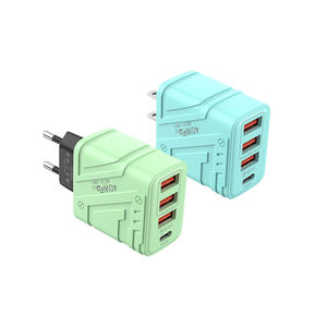 Custom US/EU/UK 40W 4 Ports USB Type C Fast Charging Phone Wall <strong>Charger</strong> <strong>Plug</strong> for <strong>iphone</strong> 17 16 15 14 13 12 <strong>11</strong> Xiaomi Samsung - Product Image 2