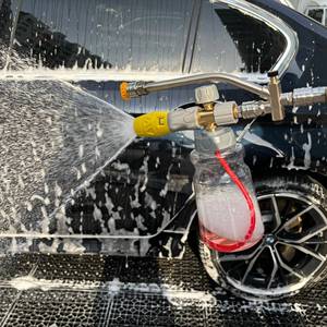 Pistolet à mousse haute pression 4000 PSI en alliage pour lavage de voiture, portée de pulvérisation 5M - Product Image 2