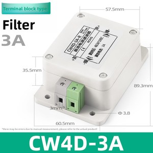 Filtro de Alimentación CC para Automóvil, Terminal CW4D-10A-R 3A/6A/10A/20A/30A Anti-interferencia 12V/24V - Product Image 6