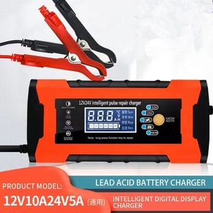Chargeur de batterie automatique rapide pour voiture et moto <span class=keywords><strong>12V</strong></span> PD avec écran LCD numérique 24V5A 24W-120W USB - Product Image 4