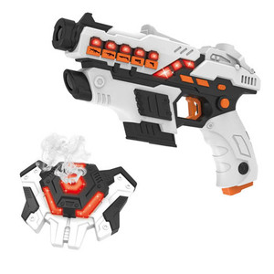 Pistola da battaglia a infrarossi Laser elettrica giocattoli ragazzi che fumano gioco di Tag da <span class=keywords><strong>cecchino</strong></span> con pistole e giubbotti da 2 pezzi - Product Image 4