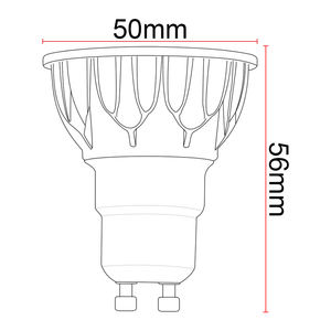 Downlight moderne 7W à intensité variable, 1800K à 3000K, CRI90, 700LM, culot <span class=keywords><strong>GU10</strong></span>, pour bureau et hôtel - Product Image 4