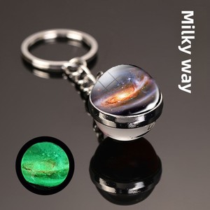 Llavero Colgante de Cristal Luminoso del <span class=keywords><strong>Sistema</strong></span> <span class=keywords><strong>Solar</strong></span>, Nueve Planetas, Júpiter, Galaxia, Redondo, Doble Cara, Tierra, Regalo Empresarial - Product Image 4