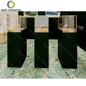 Meubles de vitrine de bijouterie de luxe, design de vitrine de bijouterie, comptoir en verre, présentoir de bijoux avec éclairage - Product Image 6