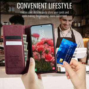 Funda de Lujo para Teléfono 2026, para Samsung S26 S25 S24 S23, Tipo Cartera con Protección RFID, Magnética, de Cuero, para Samsung <span class=keywords><strong>Galaxy</strong></span> S26 - Product Image 3