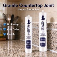 Scellant silicone haute élasticité JUNBOM 961, imperméable, pour joints de verre, structures métalliques et fenêtres.
