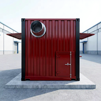 Kiosque de style camion-restaurant en conteneur préfabriqué, bar à hamburgers, glaces et desserts, conteneurs de restaurants personnalisables, kiosques