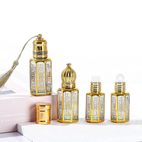 Flacons à bille portables en verre vides de 3 ml/6 ml pour huiles essentielles et parfums, idéaux pour les massages