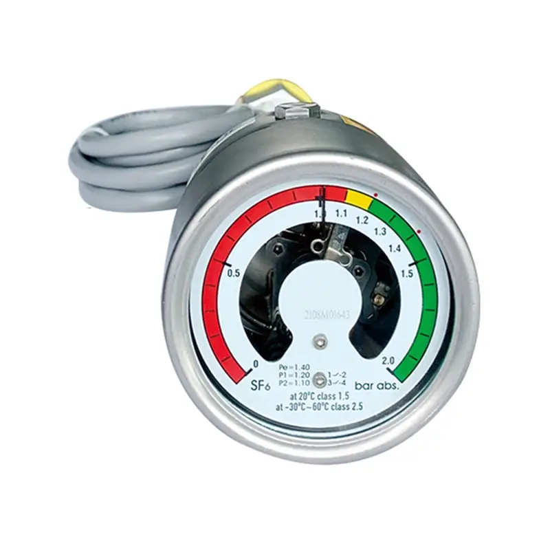 Pressure Gauge Measuring Instruments SF6 Gas Density Meter Relay